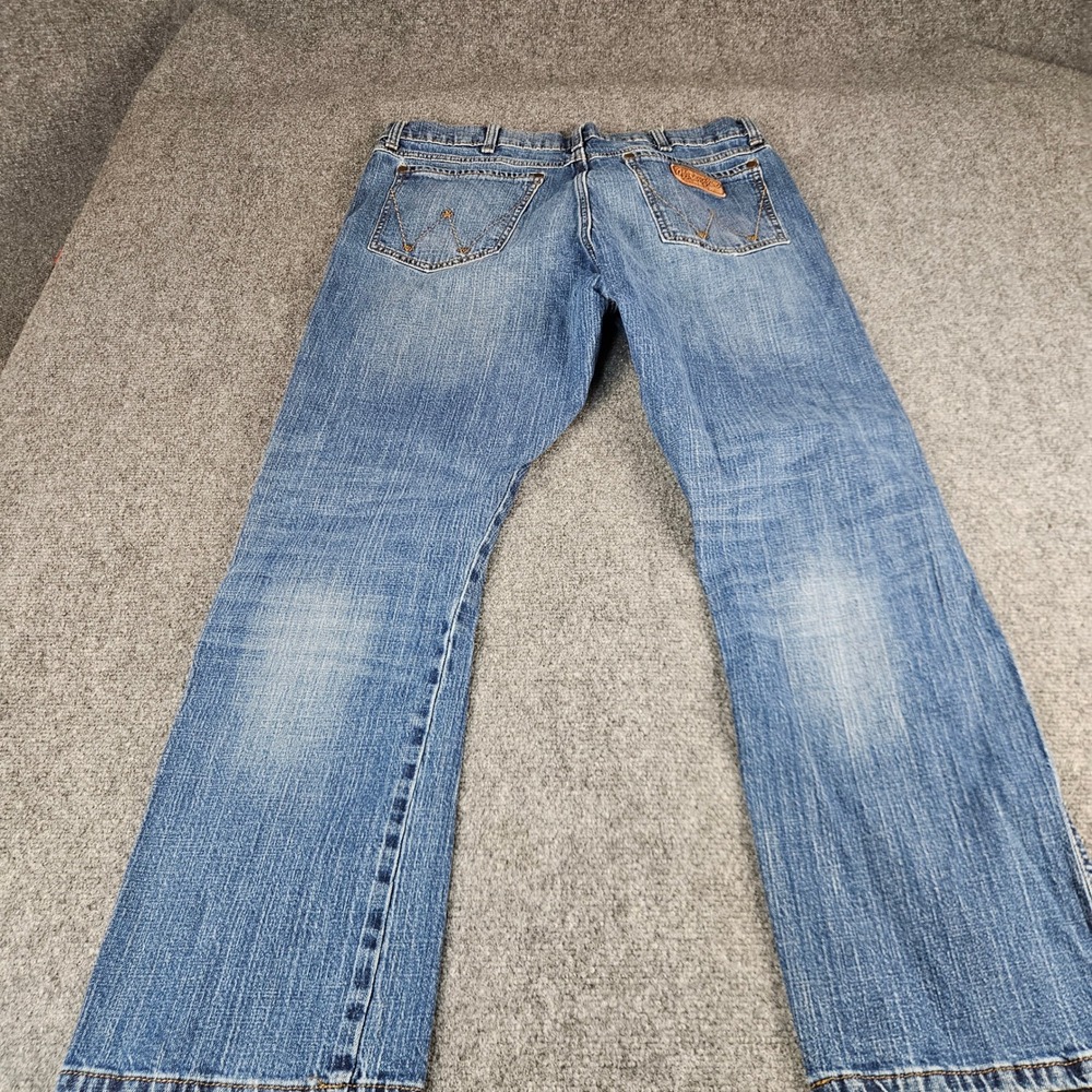 Wrangler Retro Relaxed Bootcut Jeans‎ Mens 36x29 Blue Denim 88WRT20MH - Picture 13 of 13